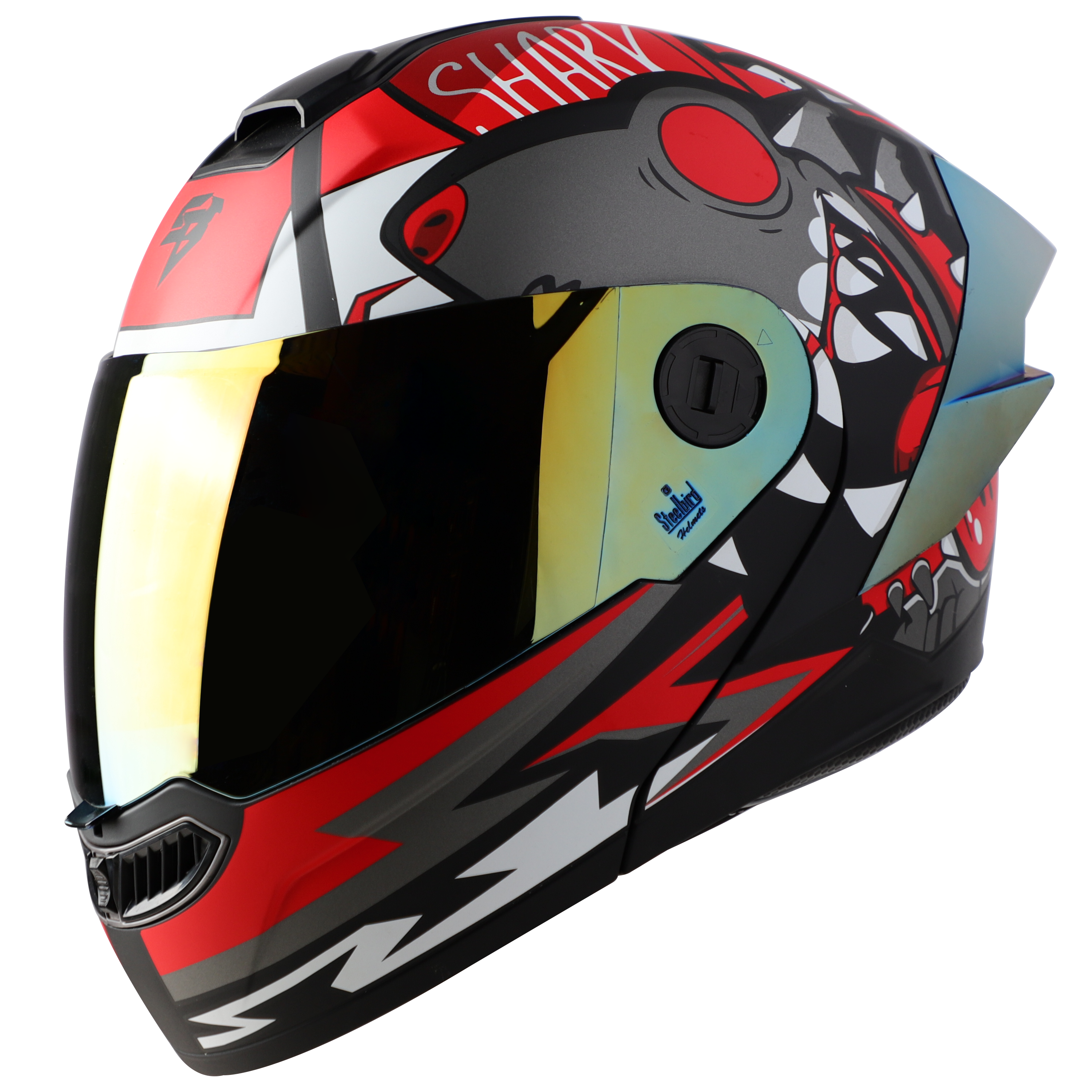 SBA-8 ISS SHARKY MAT BLACK RED